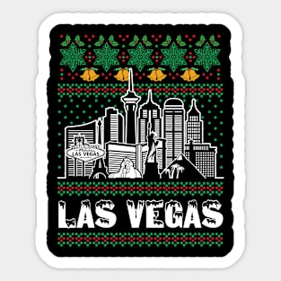 Las Vegas Nevada Ugly Christmas Sticker